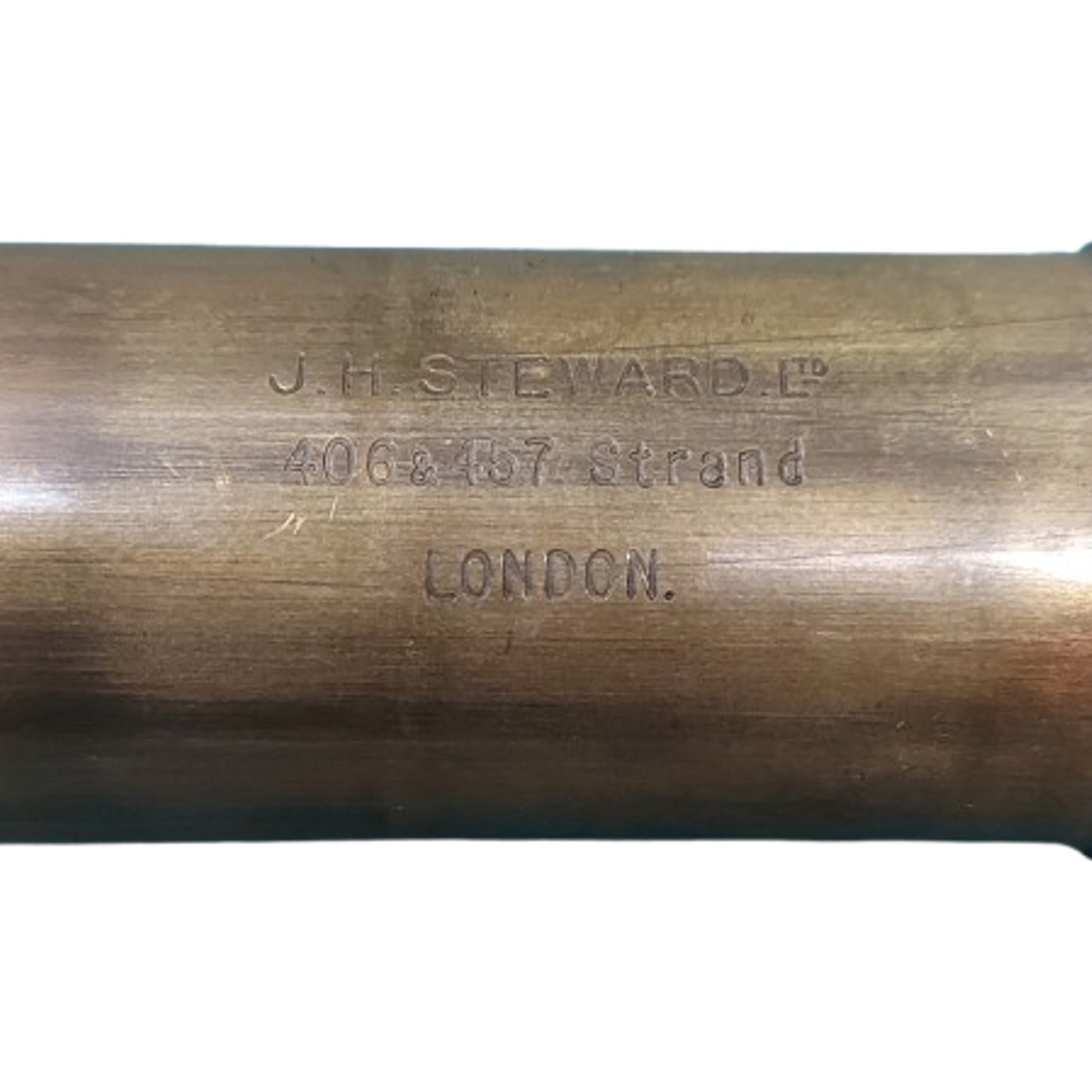 WW1 British BEF Army Officers Named Field Telescope In Case