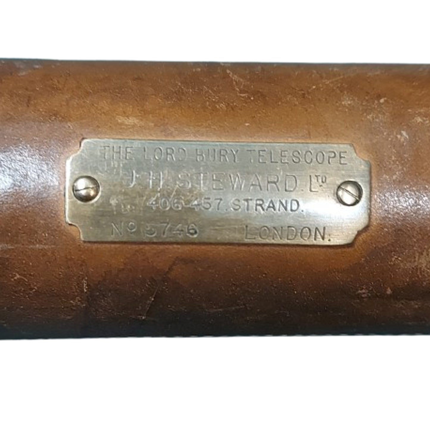 WW1 British BEF Army Officers Named Field Telescope In Case