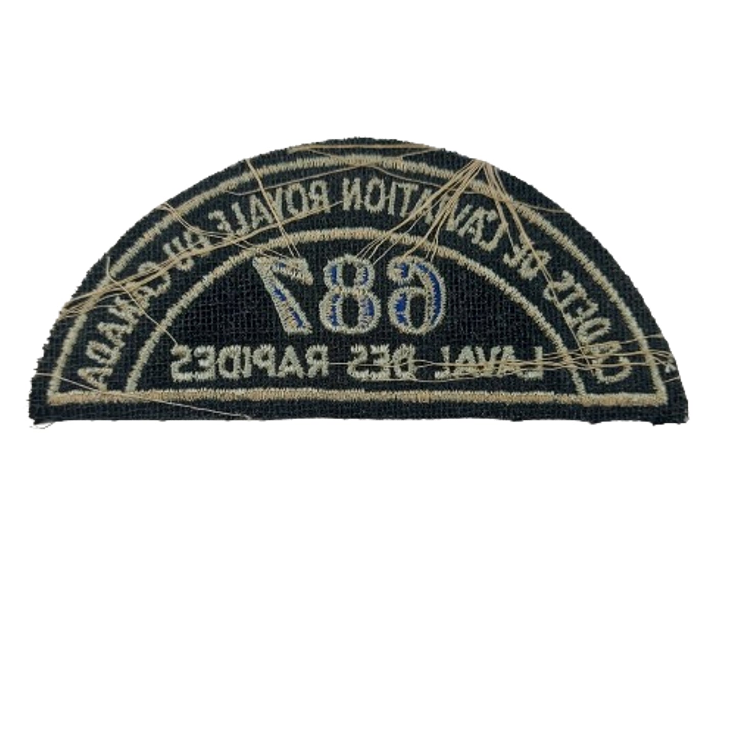 French Royal Canadian Air Cadets 687 Laval Des Rapides Squadron Shoulder Title