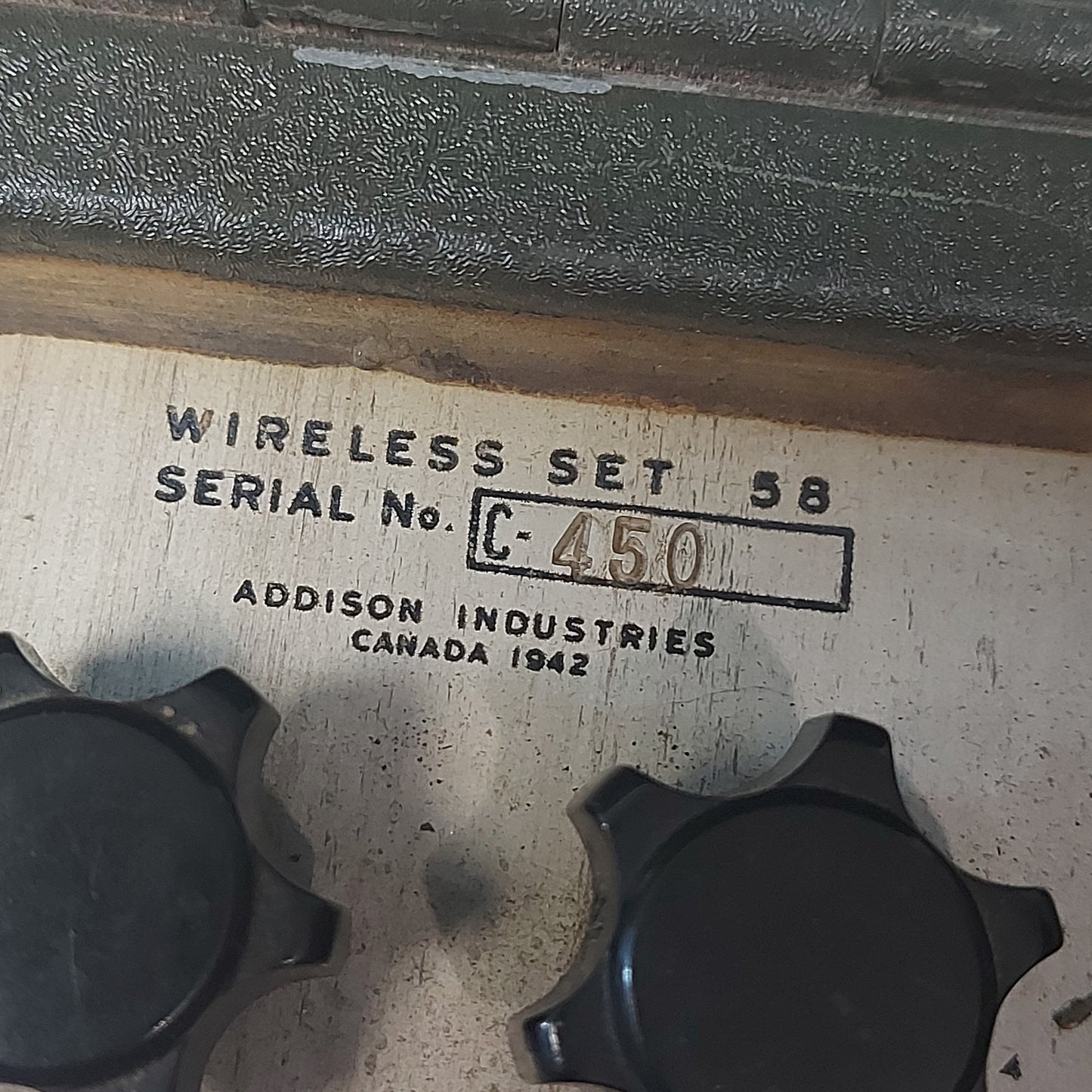 WW2 Canadian Army Number 58 Wireless Radio Set 1942