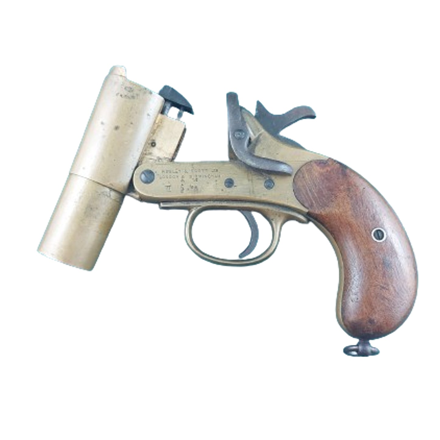 WW1 British Canadian Webley And Scott Flare Pistol 1916