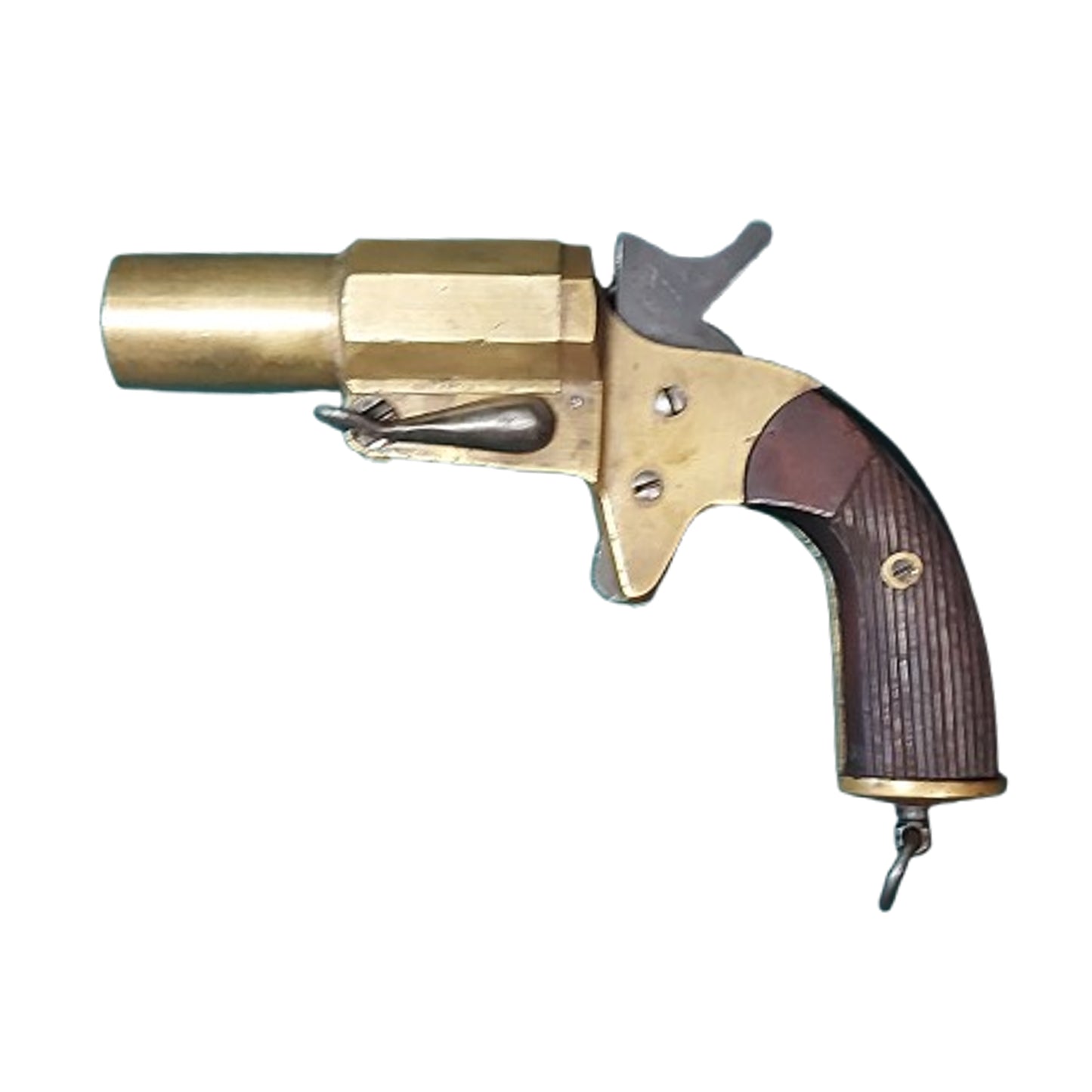 WW1 Canadian Issue AH. Fox Mk. IV Brass Flare Pistol PPCLI C-Broadarrow