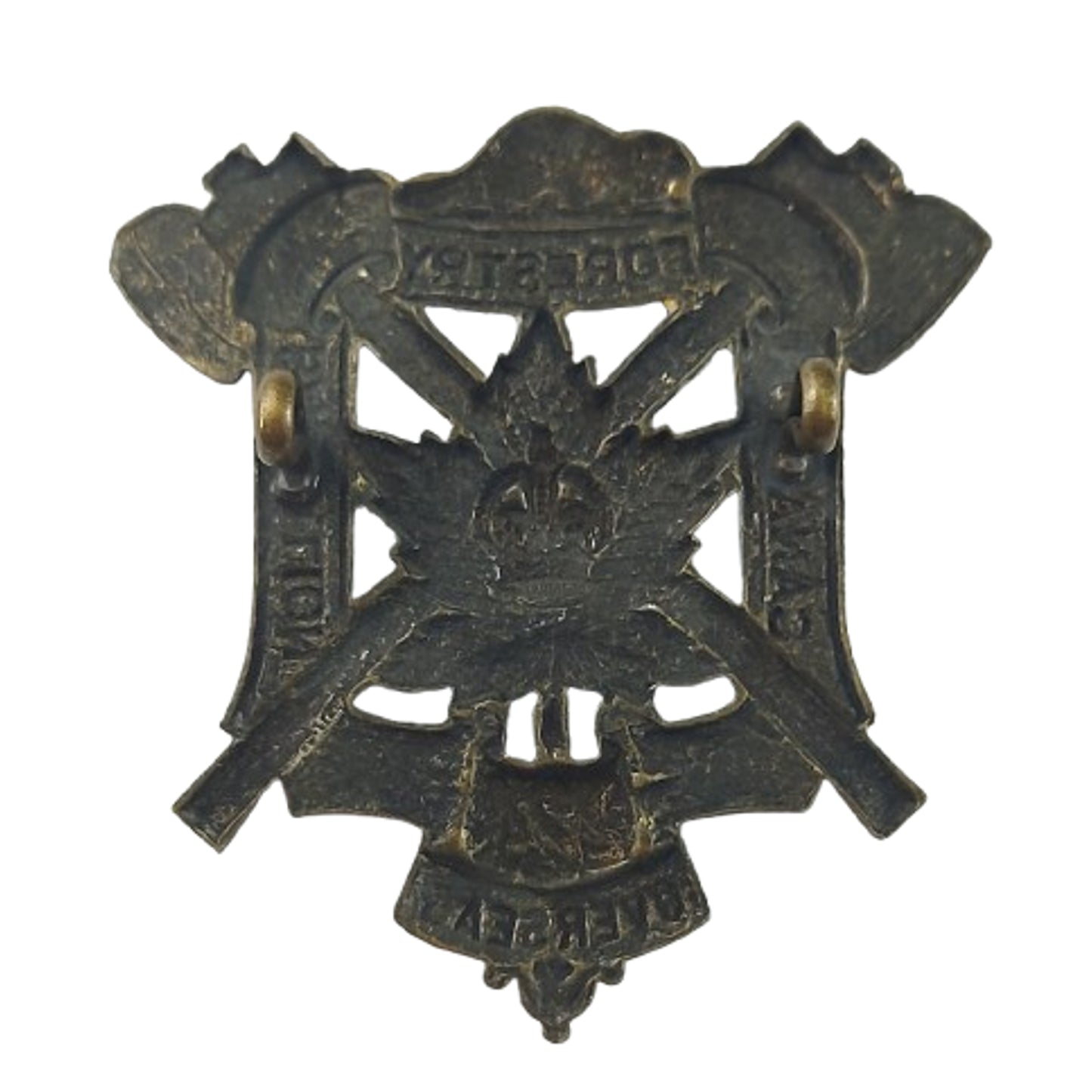 WW1 Canadian CEF 224th Overseas Battalion Cap Badge - Canadian Forstry Battalion