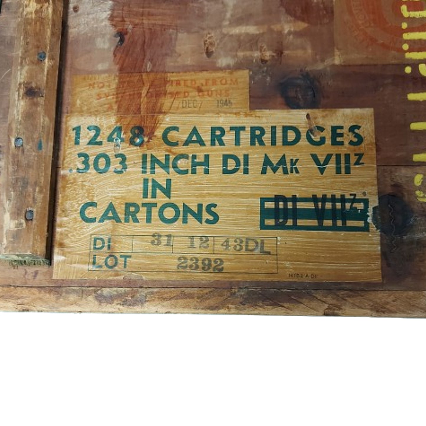 WW2 Canadian 303 British Ammunition Crate -1943