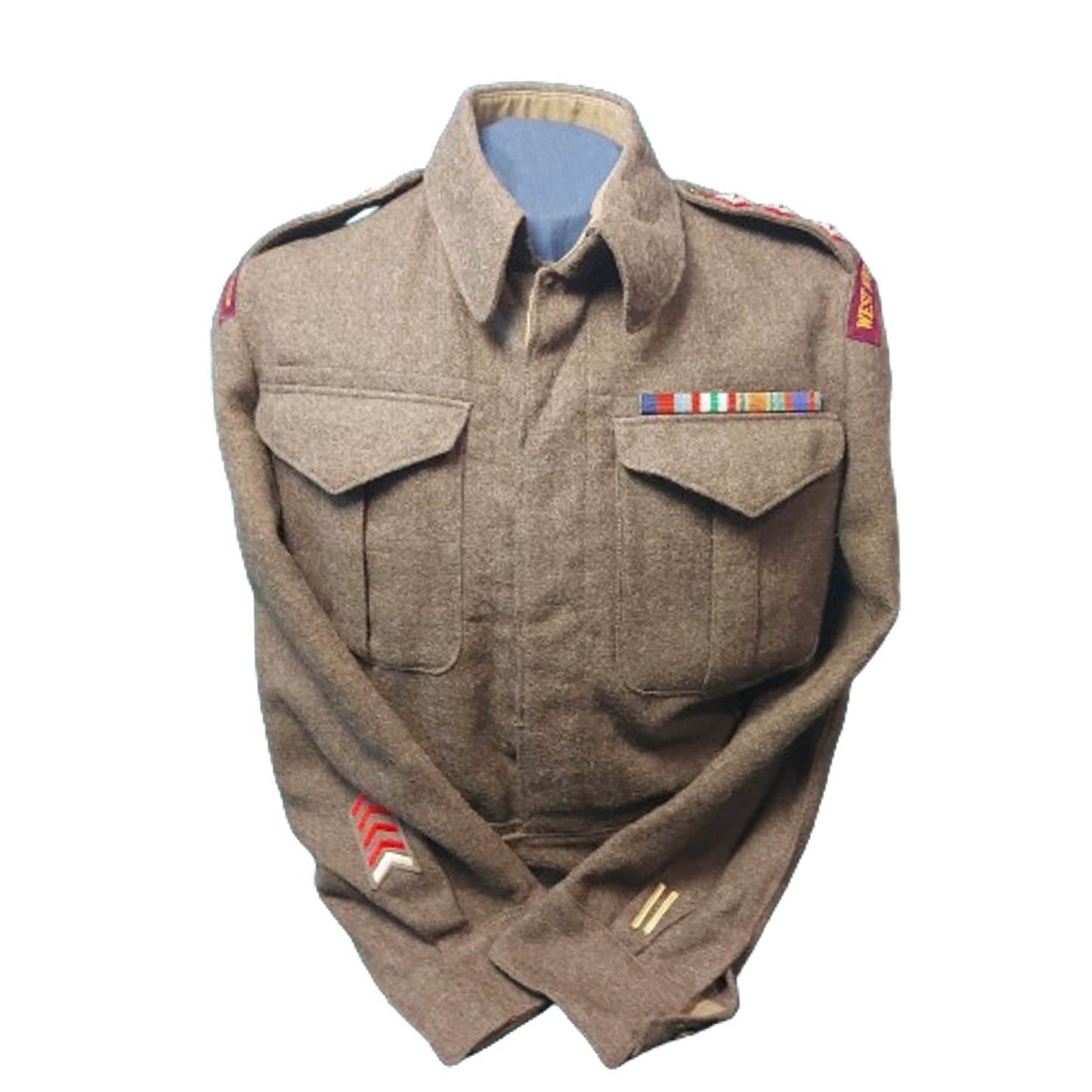 WW2 Canadian BD Battle Dress Tunic -Captain S.D. Smith West Nova Scotia Regiment