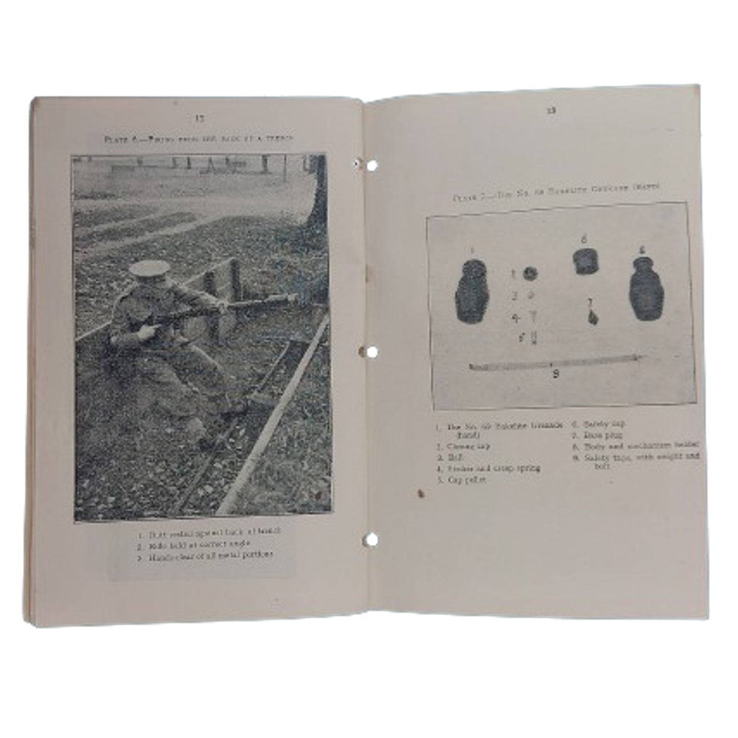 WW2 Canadian Small Arms Training Pamphlet - No.68 And no.69 Grenade - The Hastings & Prince Edward Regiment 1941