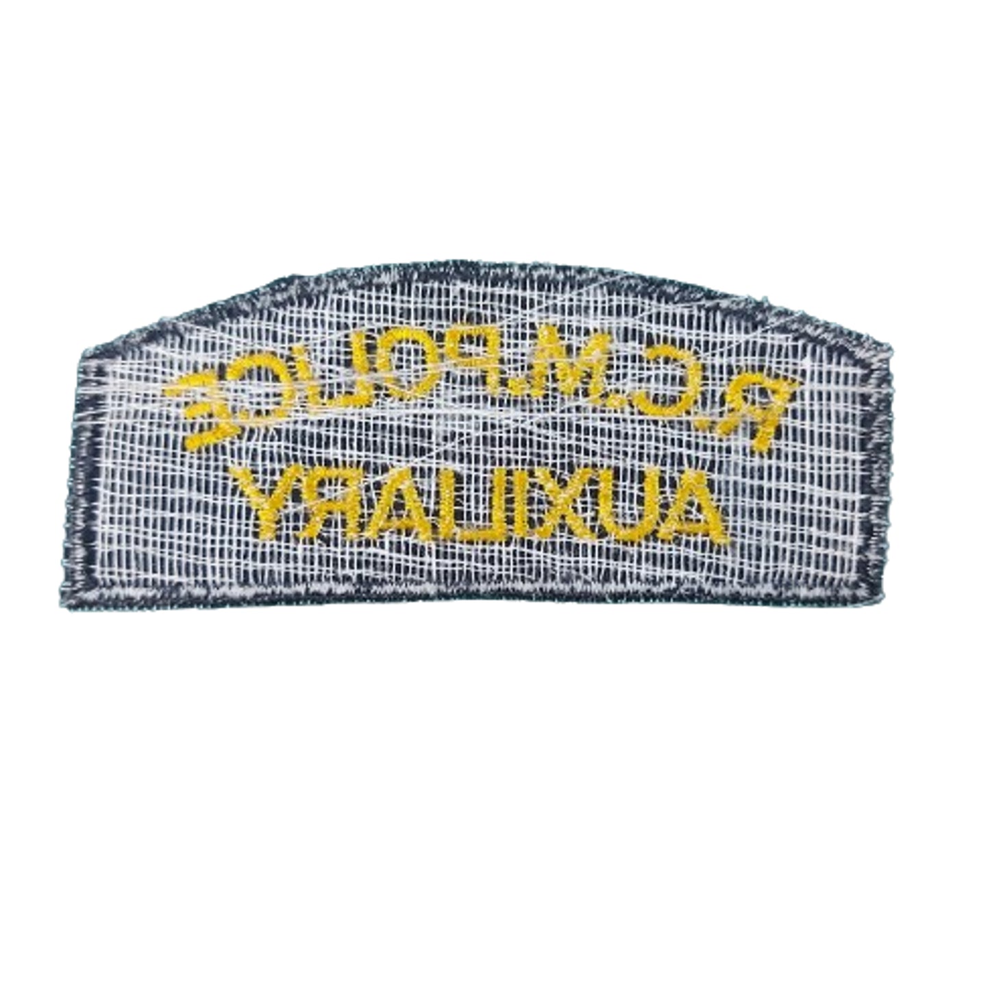 R.C.M. Police Auxiliary Uniform Shoulder Title