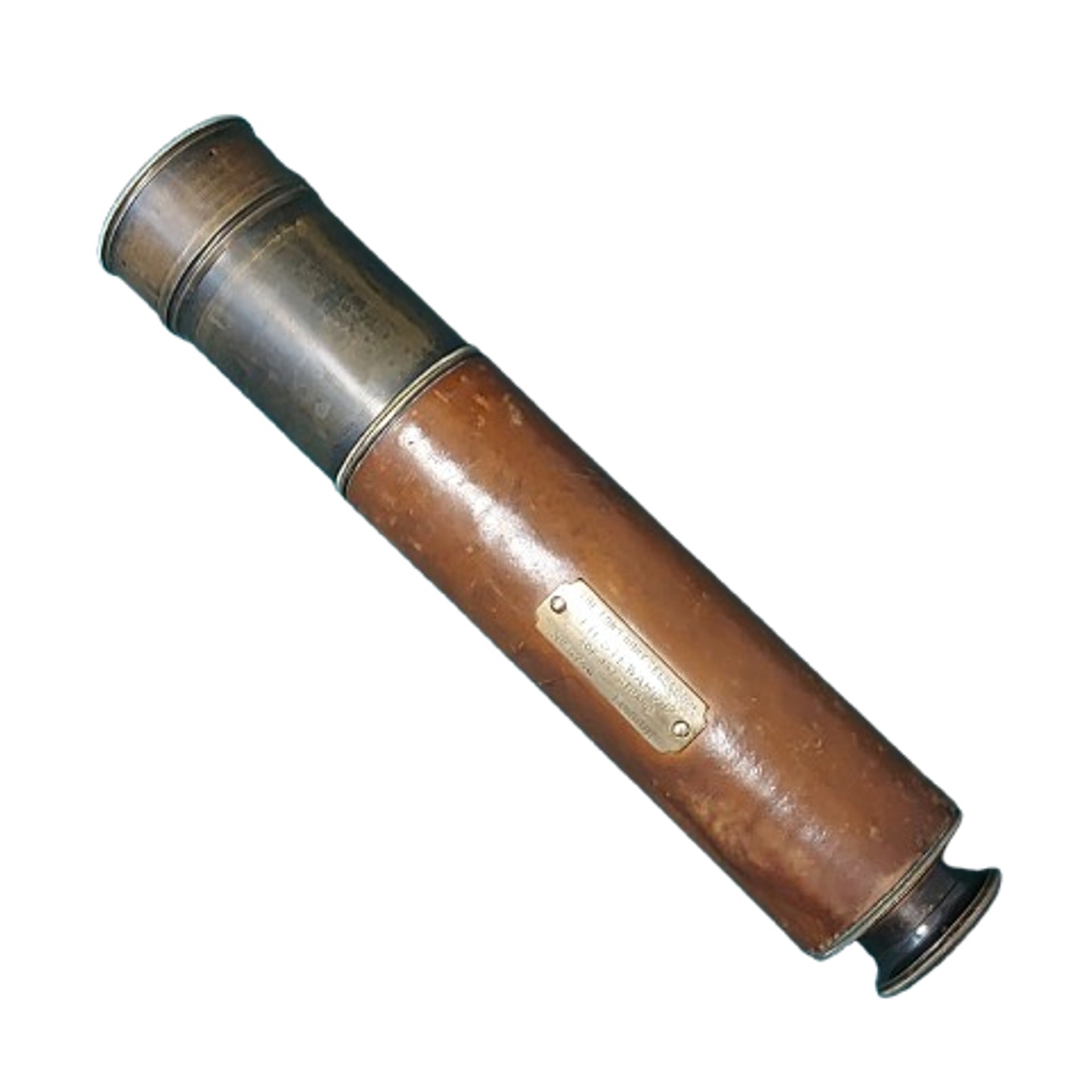 WW1 British BEF Army Officers Named Field Telescope In Case