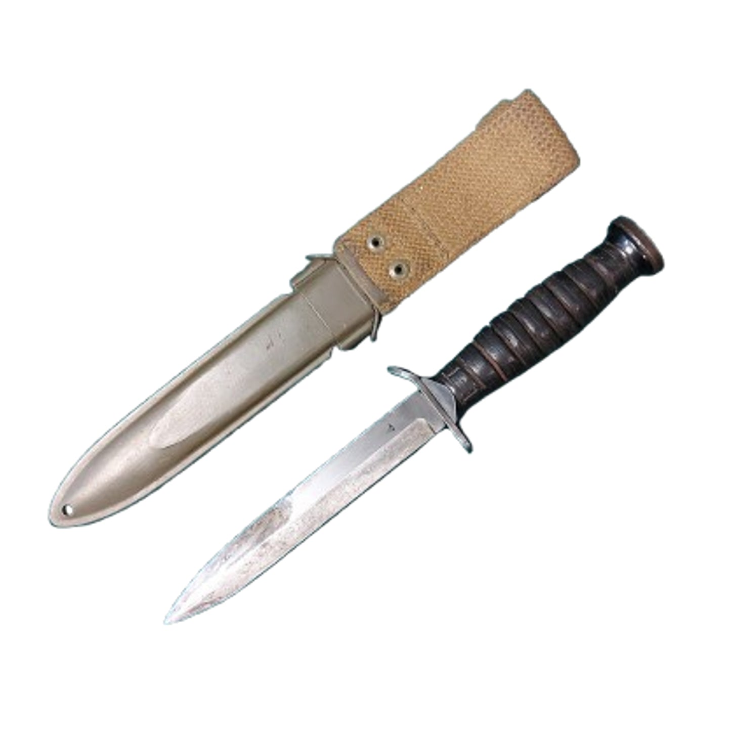 WW2 United States U.S. Imperial M3 Fighting Knife In M8 Scabbard