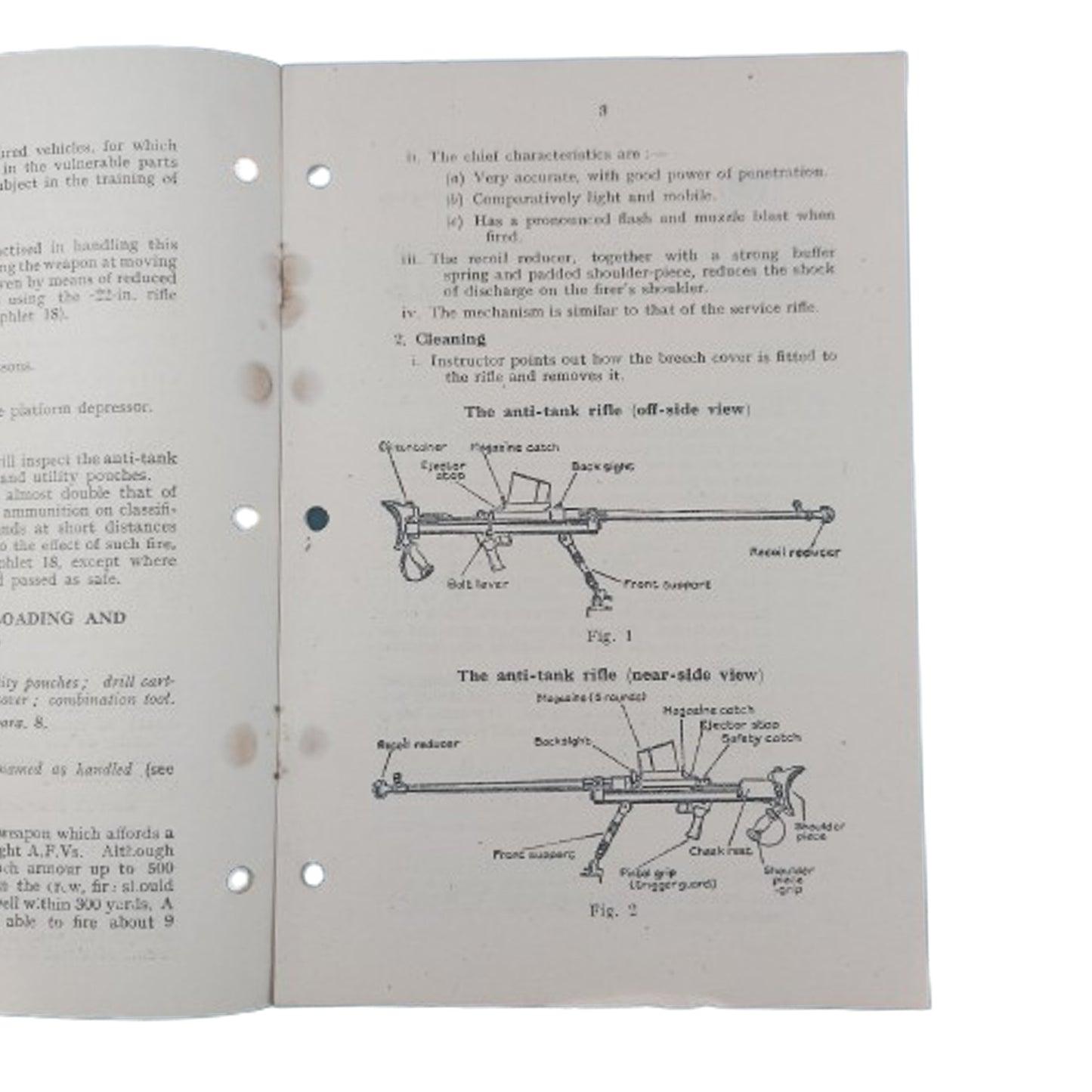 WW2 Canadian Small Arms Training Pamphlet - Boys Anti Tank Rifle 1942