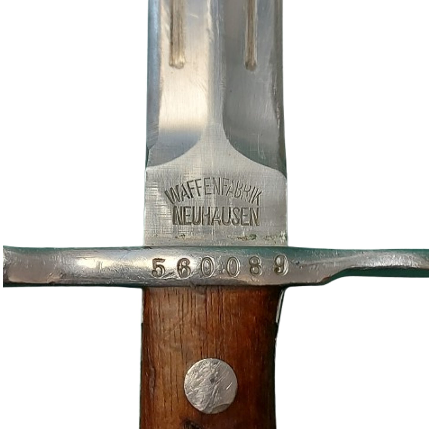 WW2 Swiss K31 Service Rifle Bayonet With Scabbard And Frog 1941