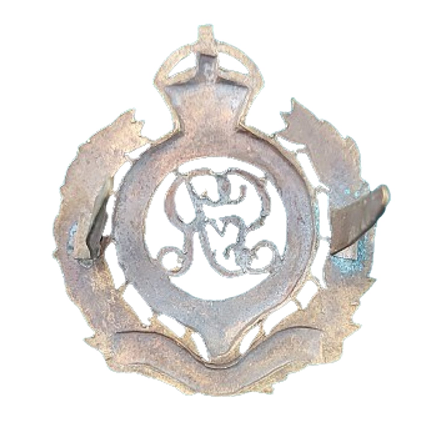 British George V Royal Engineers Cap Badge