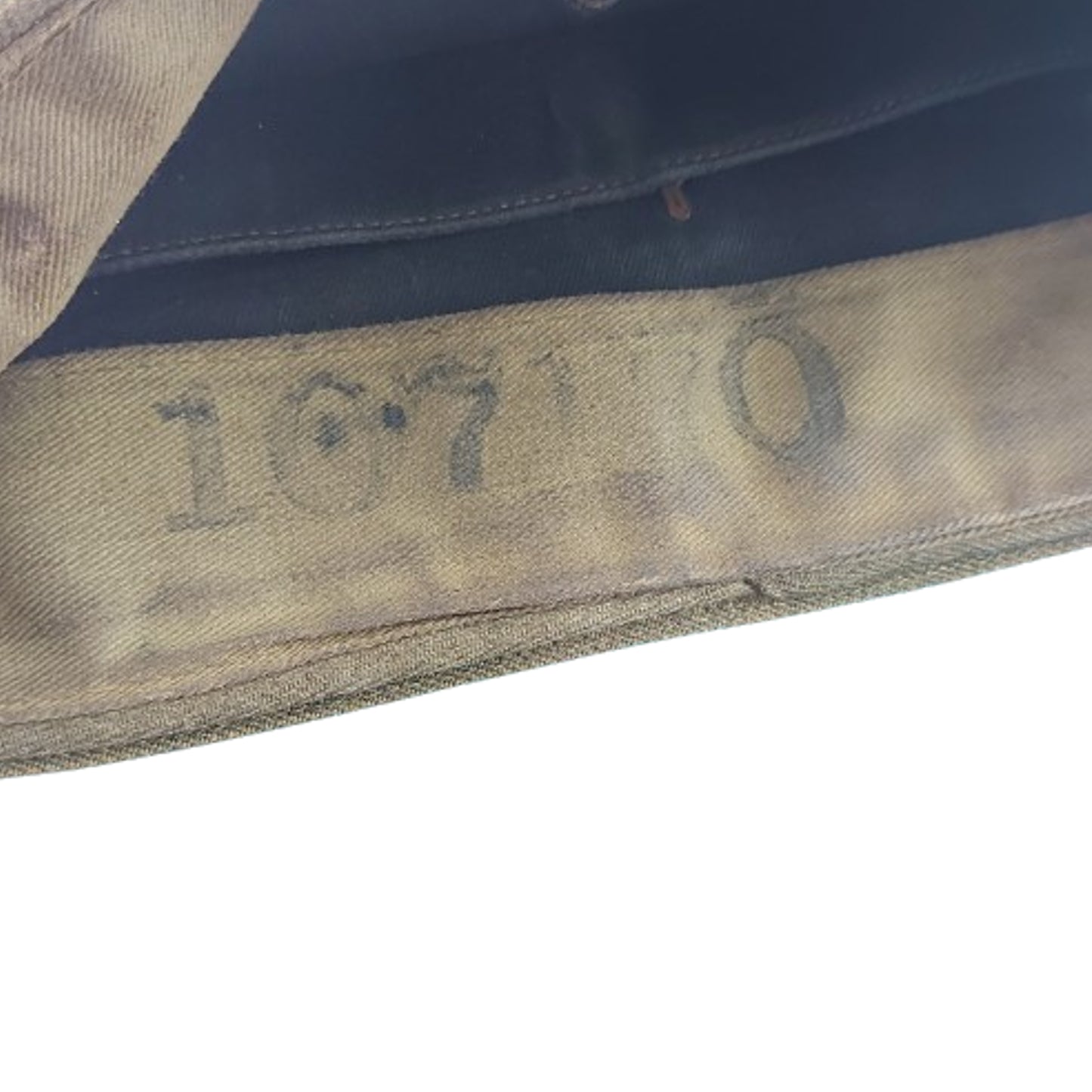 WW2 Canadian Army Wedge Cap With Service Number -1942