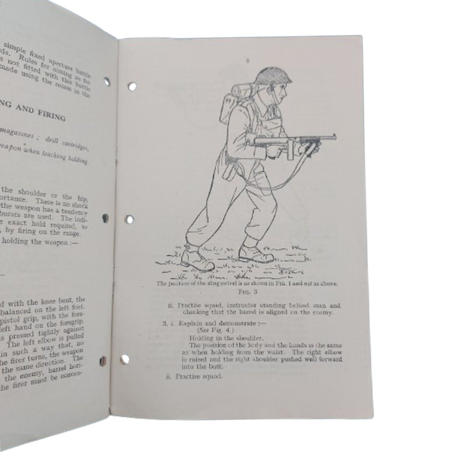 WW2 Canadian Small Arms Training Pamphlet - The Thompson Machine Carbine 1942