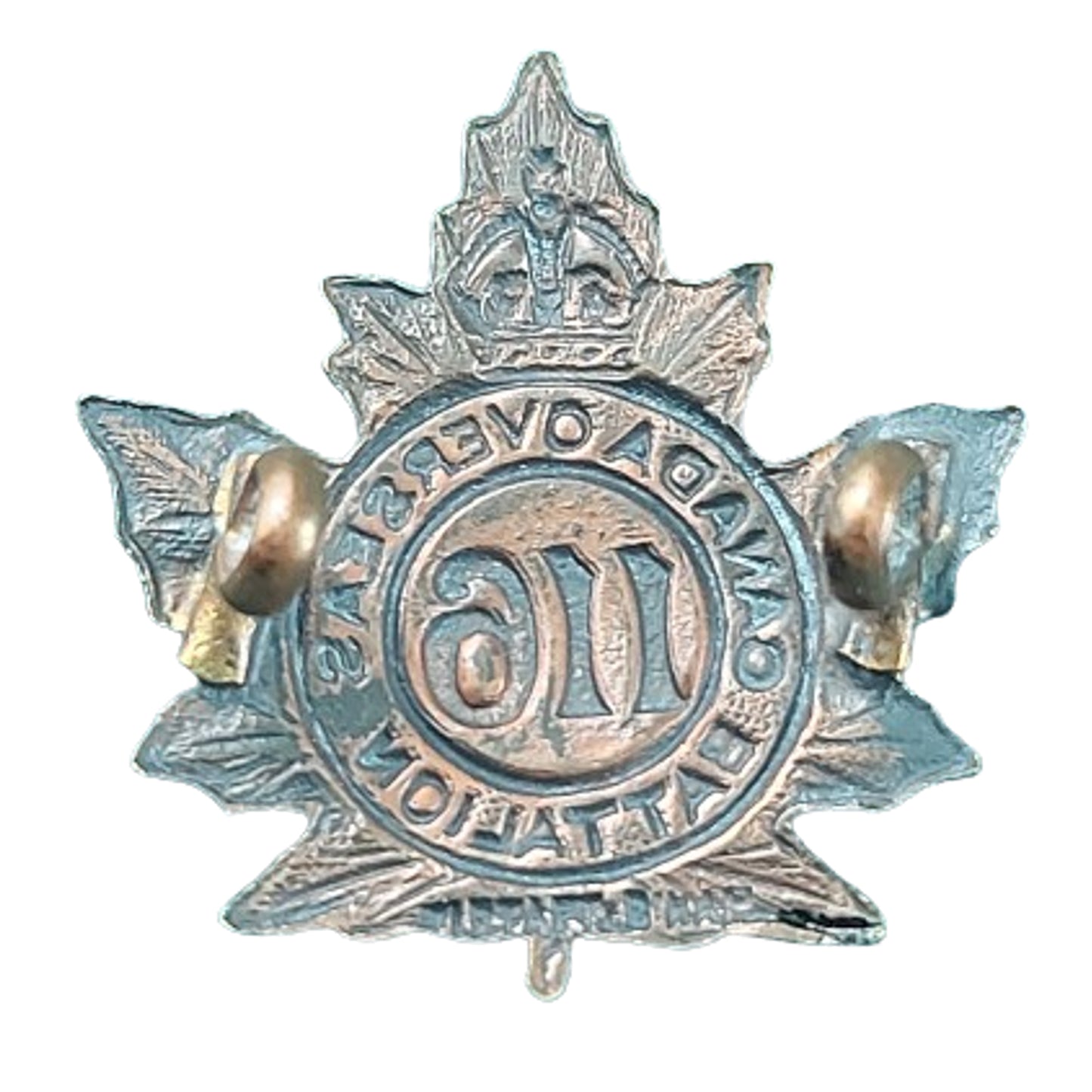 WW1 Canadian 116th Battalion Collar Badge -Uxbridge Ontario