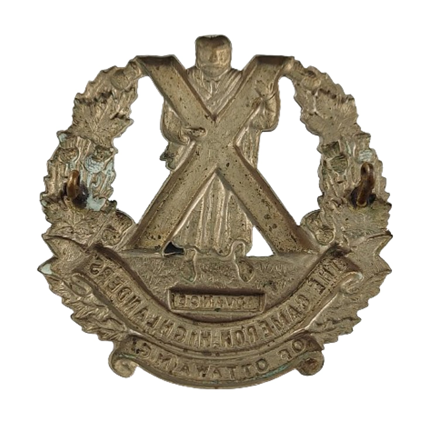 WW2 Canadian Cameron Highlanders Of Ottawa Cap Badge