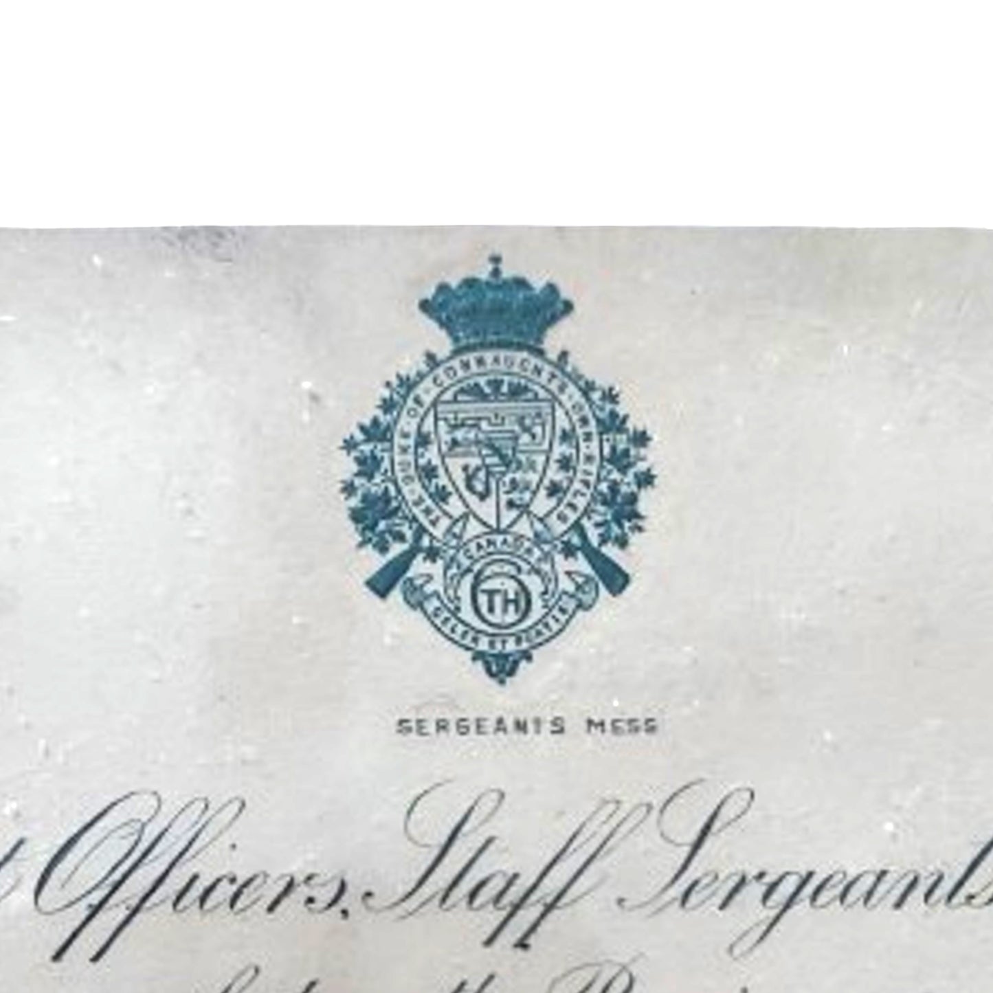 Pre-WW1 Canadian 6th Regiment Duke Of Connaught's Own Rifles Seasons Greetings Card 1906-1907