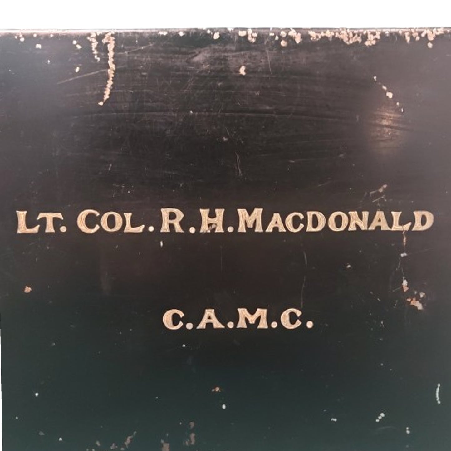 Named WW1 C.A.M.C. Lt. Col. Ronald Hugh MacDonald Canadian Army Medical Corps Case  MC & DSO Recipient