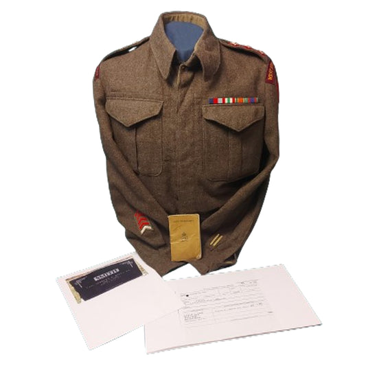 WW2 Canadian BD Battle Dress Tunic -Captain S.D. Smith West Nova Scotia Regiment