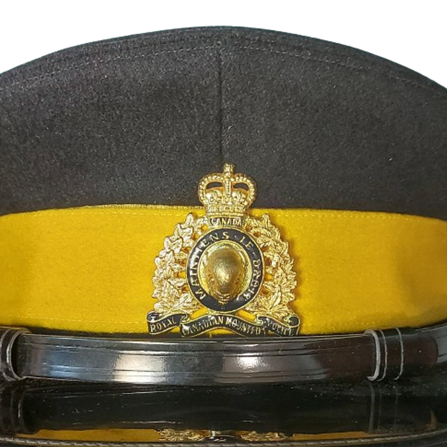 RCMP Royal Canadian Mounted Police Visor Cap With Badge