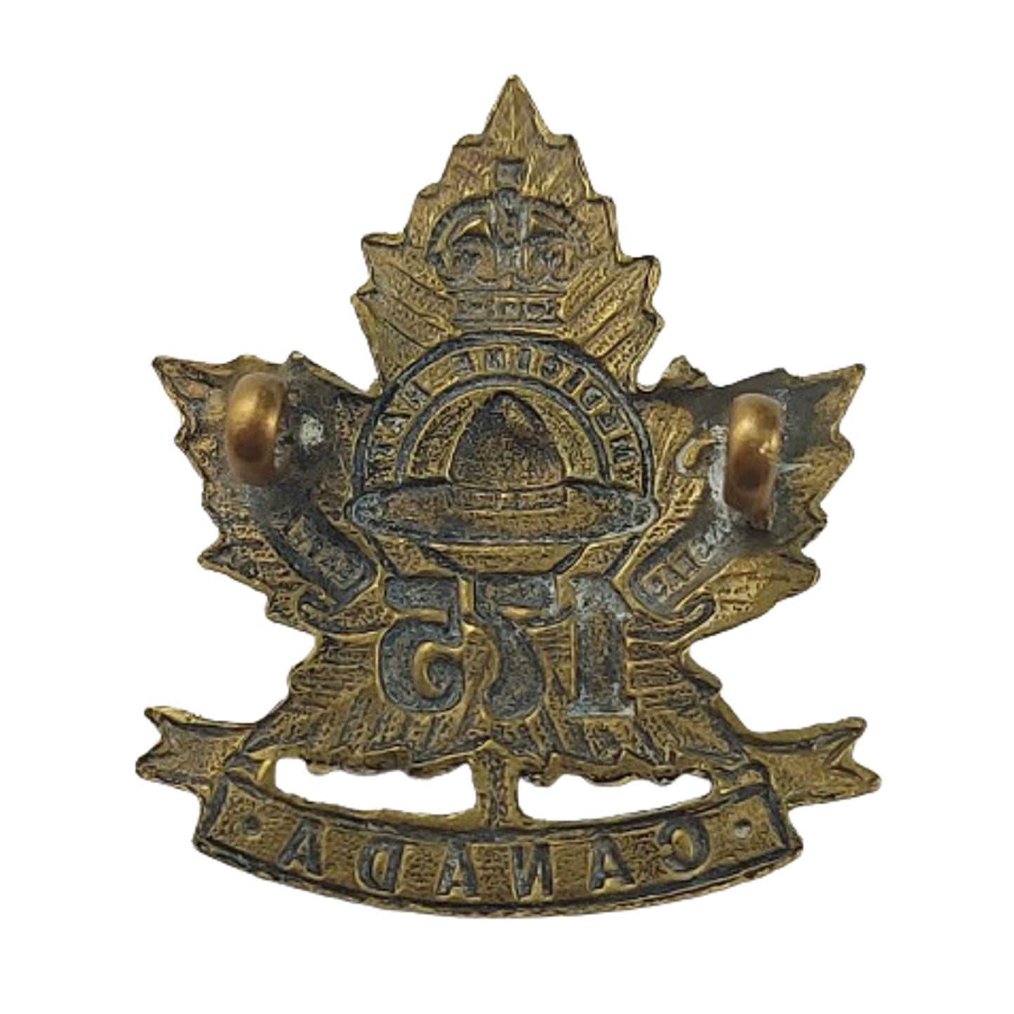 WW1 Canadian 175th Battalion Collar Badge - Medicine Hat Alberta