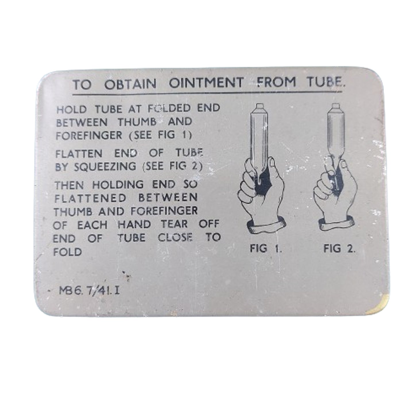 WW2 Canadian Anti-Gas Ointment No. 3A -Tropical Pack 1941