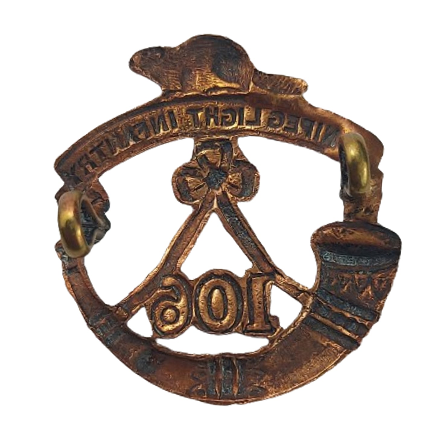 Pre-WW1 106th WLI Winnipeg Light Infantry Collar Badge