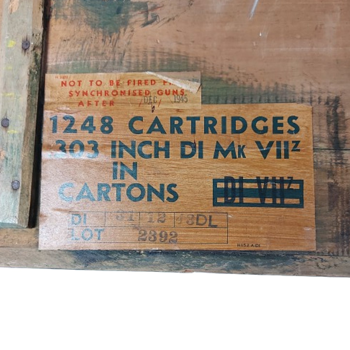 WW2 Canadian 303 British Ammunition Crate -1943