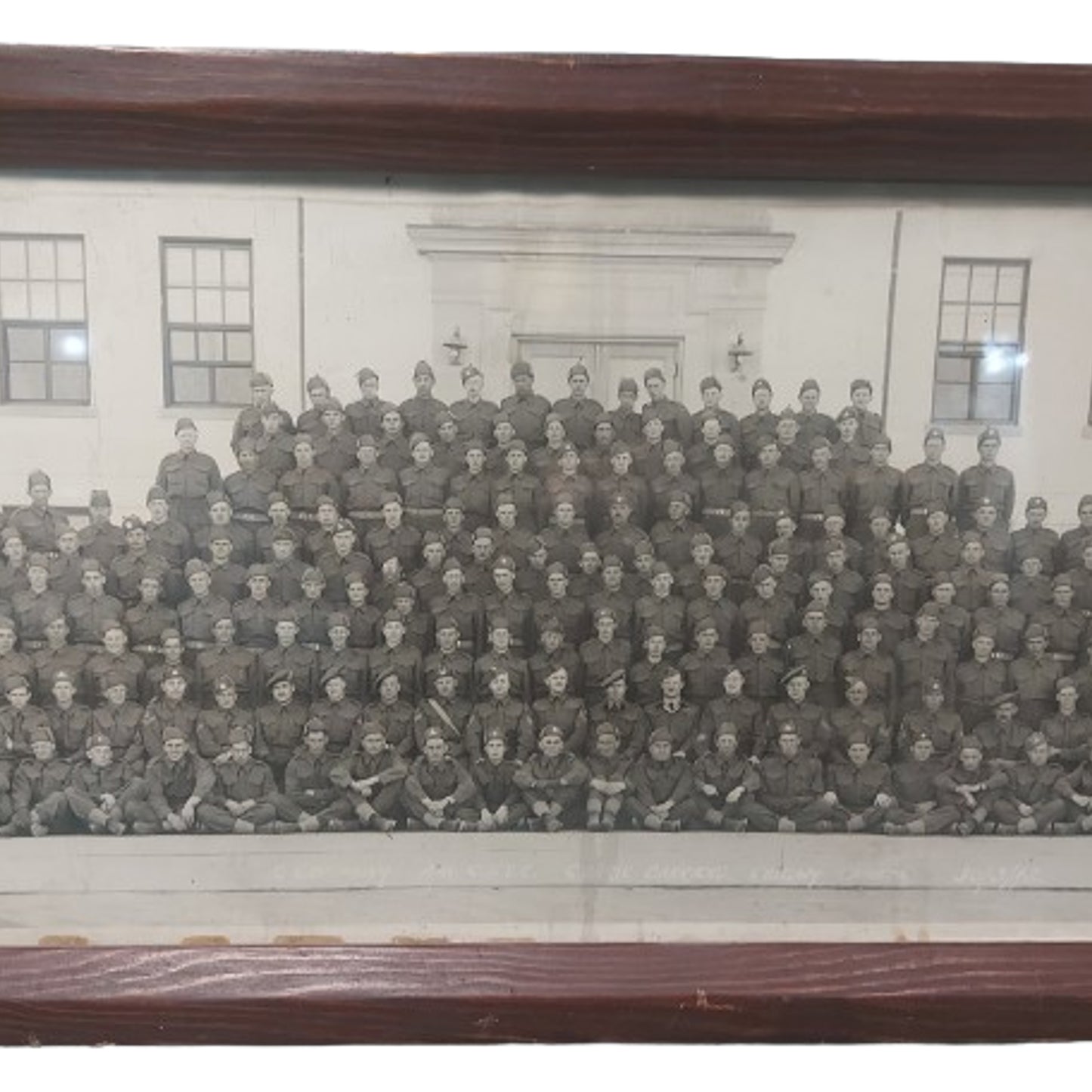 Framed WW2 Canadian Photograph Currie Barracks Calgary 1942