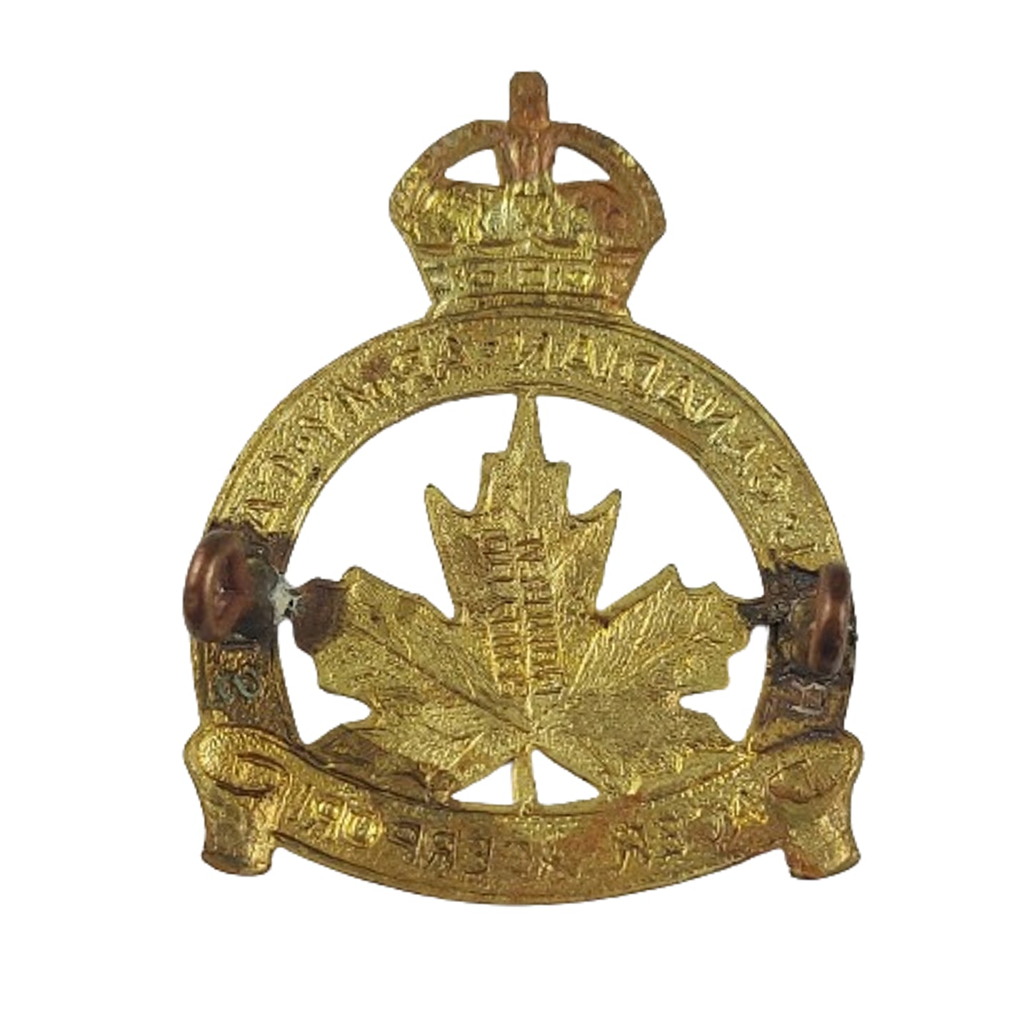 WW2 RCAC Royal Canadian Army Cadets Cap Badge -Scully Montreal.