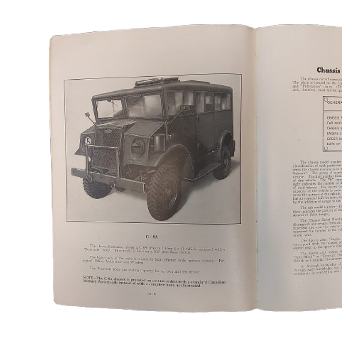 WW2 Canadian Military Pattern Vehicle Maintenance Manual 1942