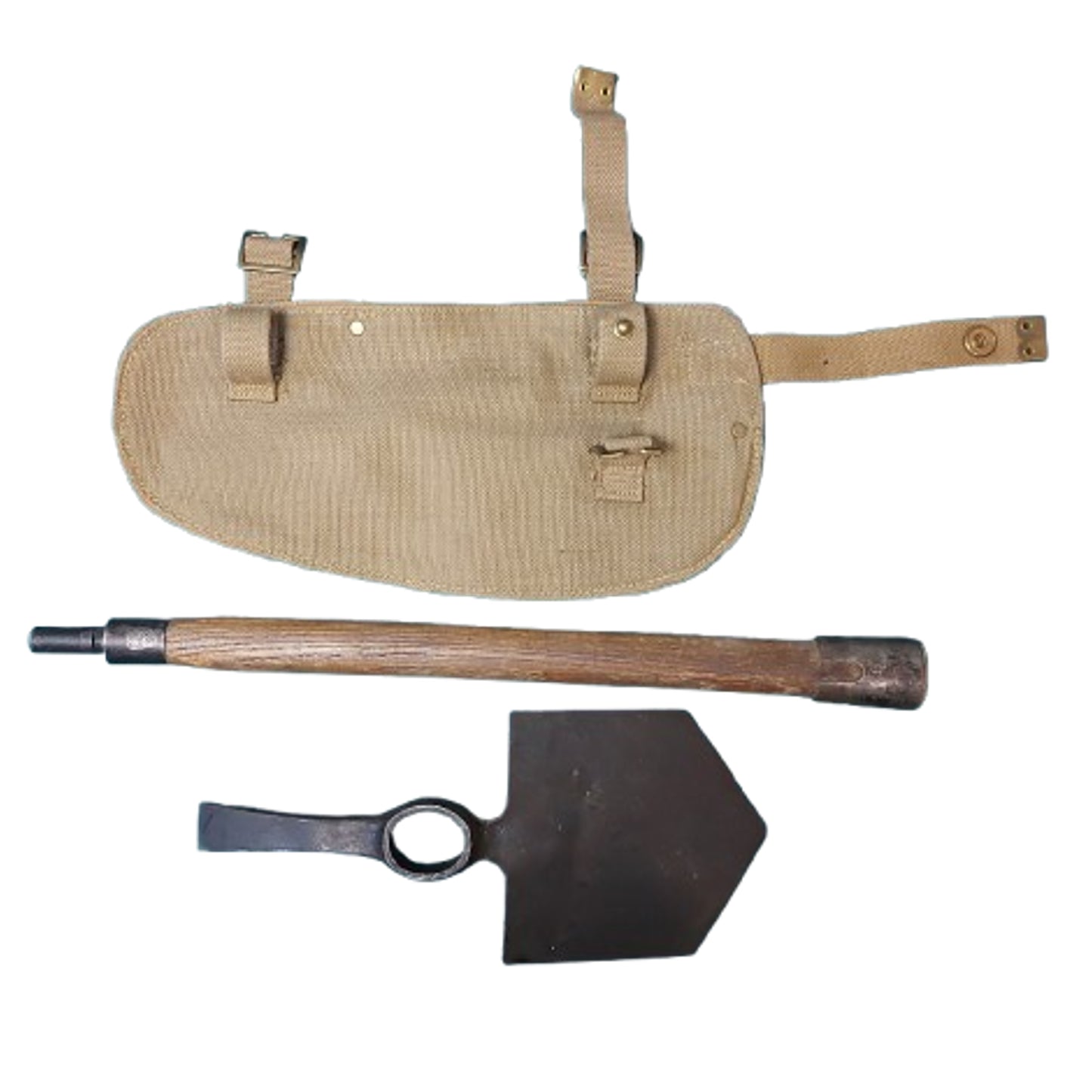 WW2 British Entrenching Tool In Carrier 1943