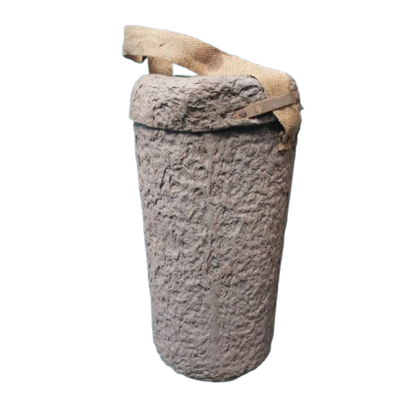 WW2 French Gas Mask In Paper Mache Carrier