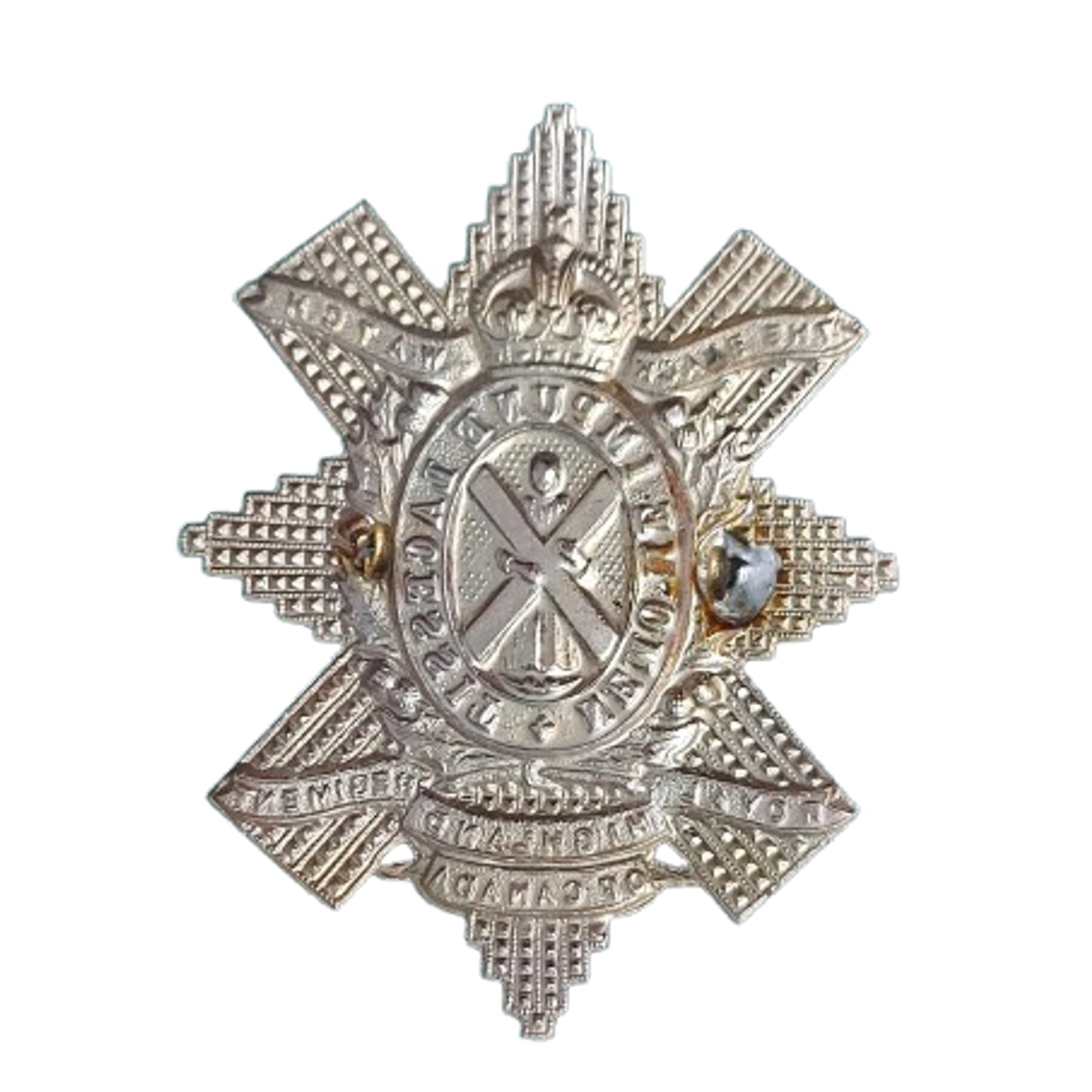 WW2 Canadian The Black Watch Royal Highland Regiment Of Canada Cap Badge