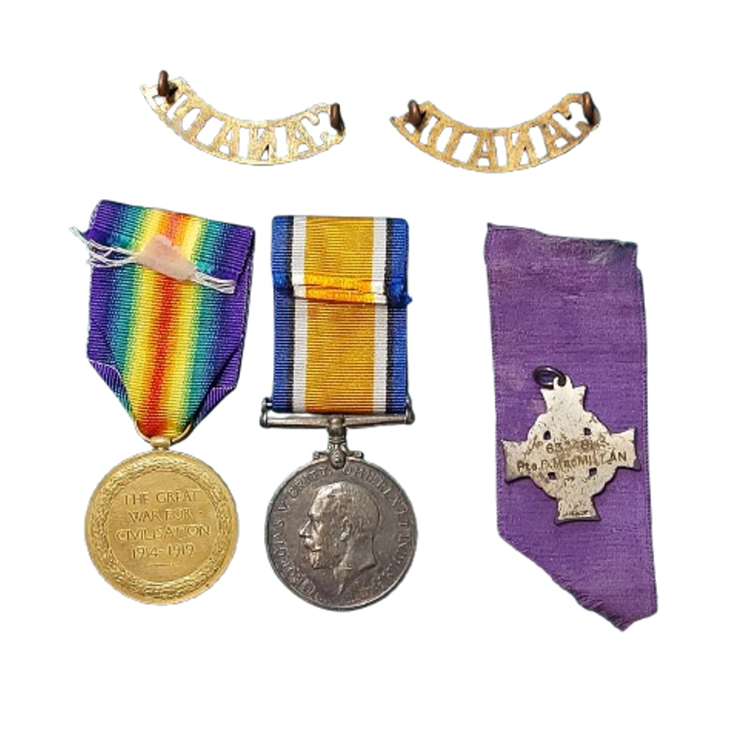 WW1 Canadian Casualty Medal Group PPCLI Passchendaele