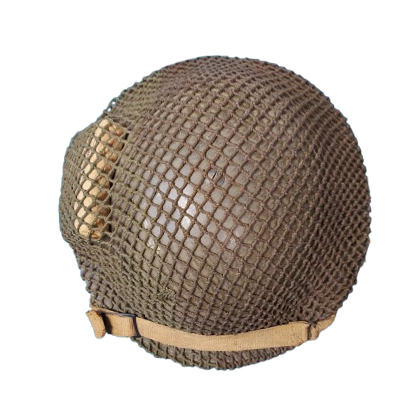 WW2 Canadian Army GSW Mk.II Helmet with netting And Field Bandage 1940