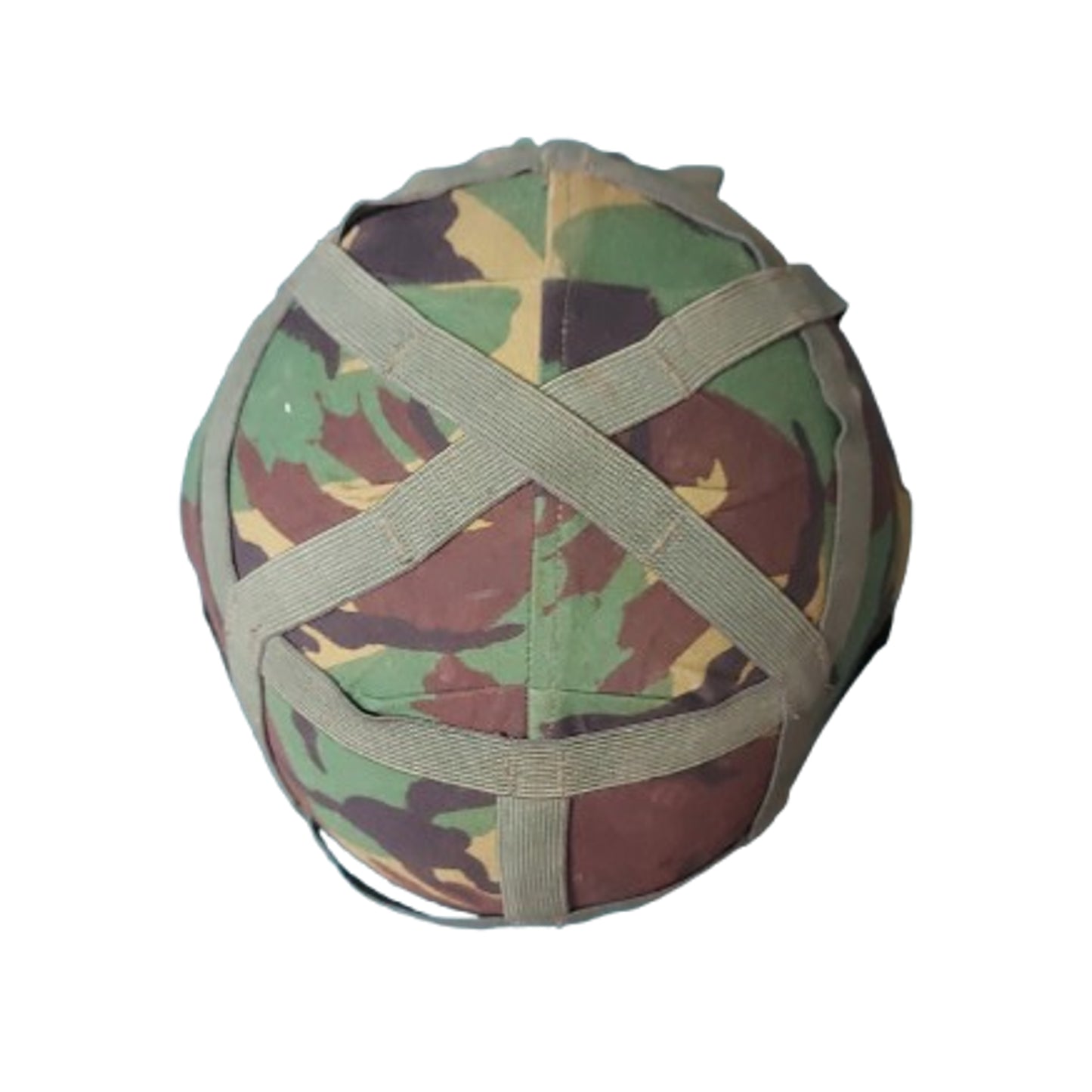 Post-WW2 British Army Named MkVI Ballistic Helmet With DPM Cover