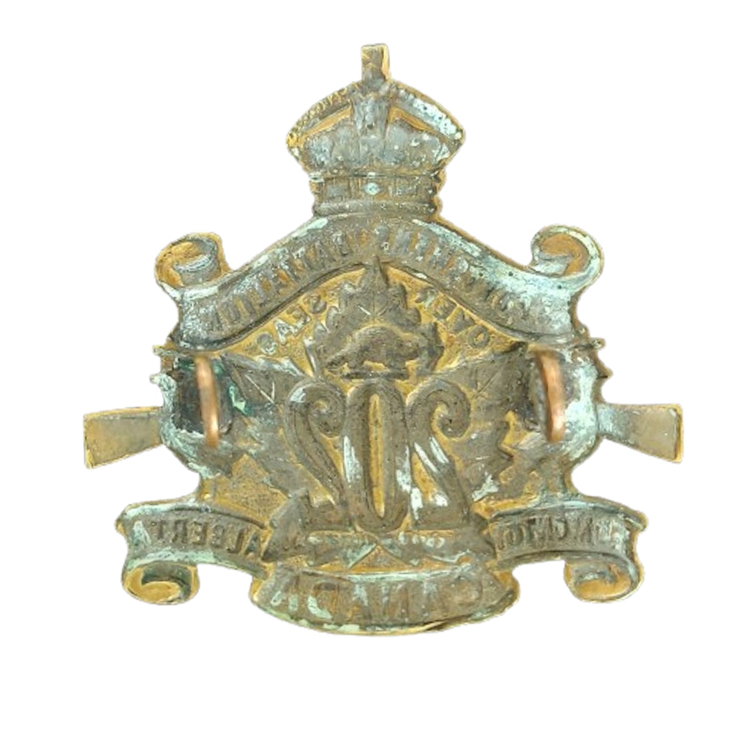 WW1 Canadian CEF 202nd Battalion Cap Badge Sportsmen Battalion Edmonton