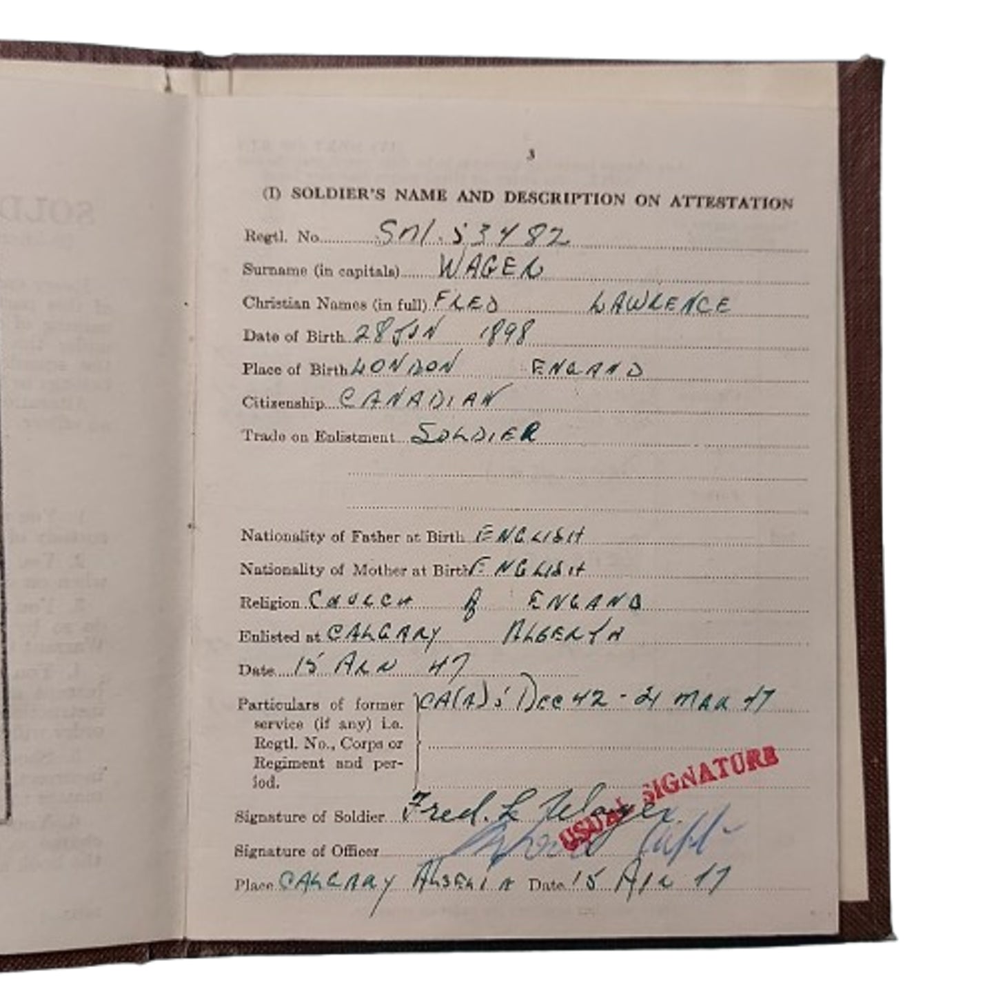 WW2 Canadian Army Pay Books And Trade Qualification