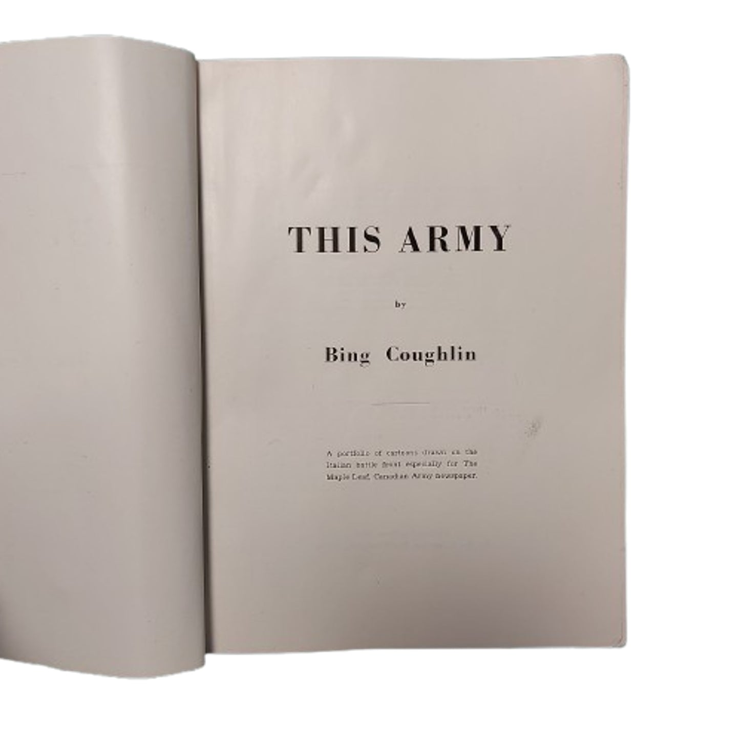 This Army Maple Leaf Album No.1 Book