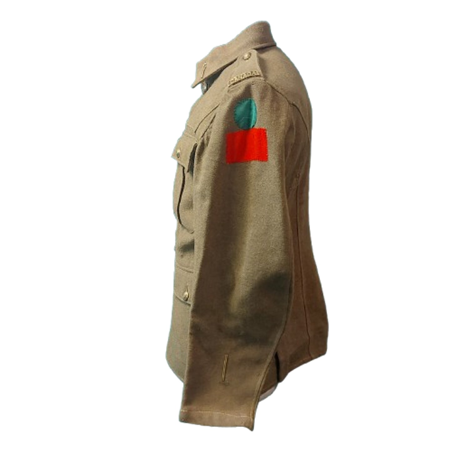 WW1 Canadian CEF 1st Battalion 5 Button Tunic Ontario Regiment