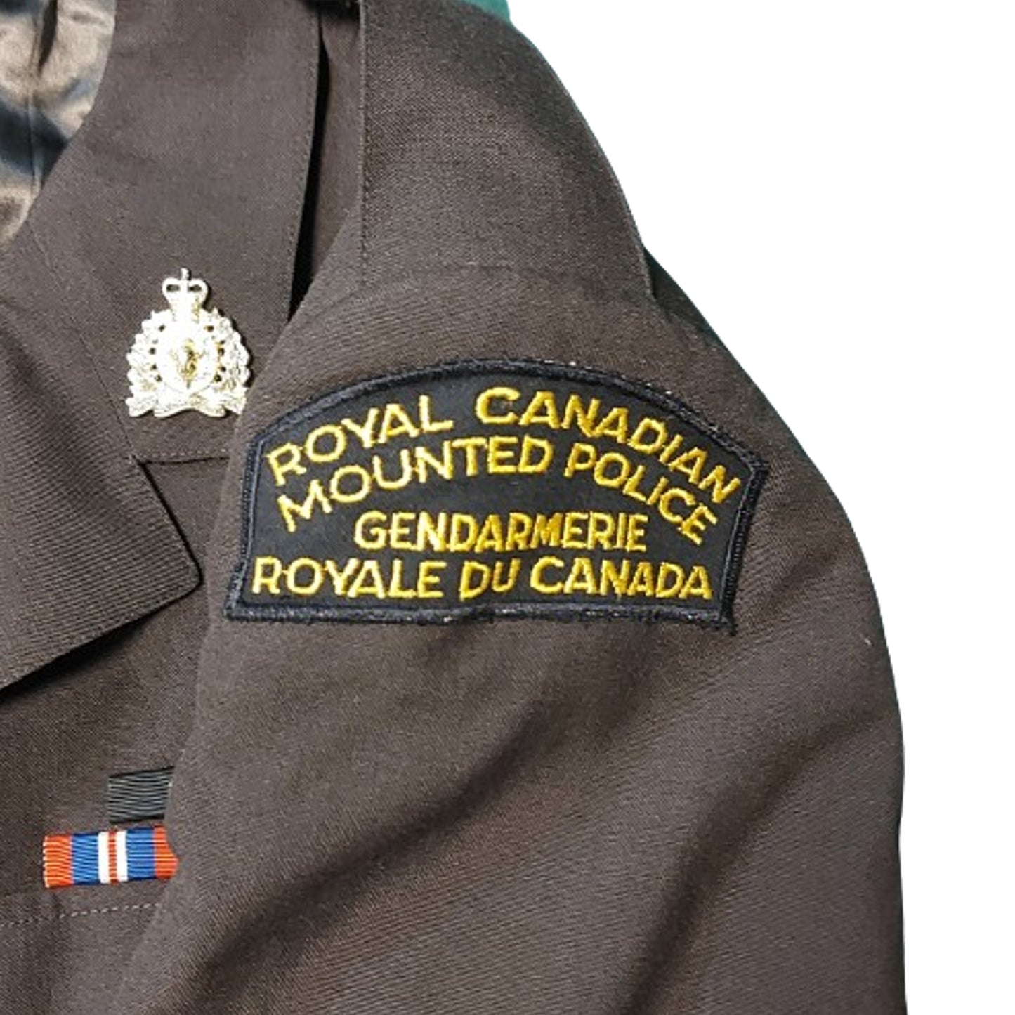 Post-WW2 Canadian RCMP Royal Canadian Mounted Police Brown Serge Tunic