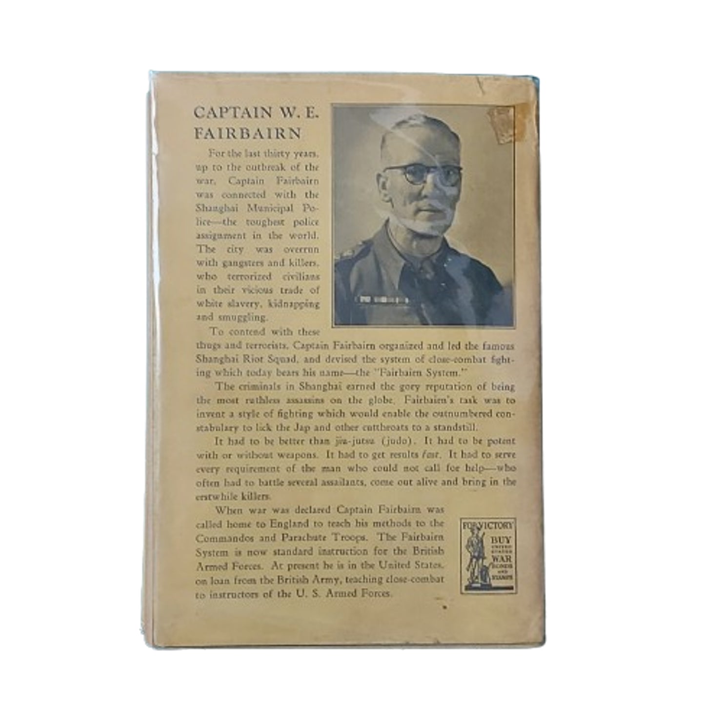 Get Tough by Lieutenant Colonel William Fairbairn Book 1942 Edition
