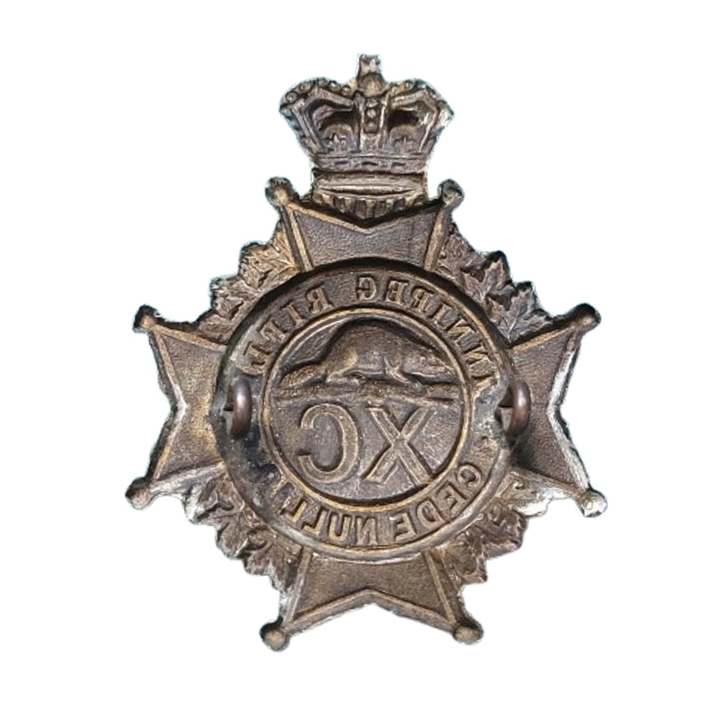 Pre-WW1 Canadian Militia 90th Winnipeg Rifles Other Ranks Glengarry Badge 1885