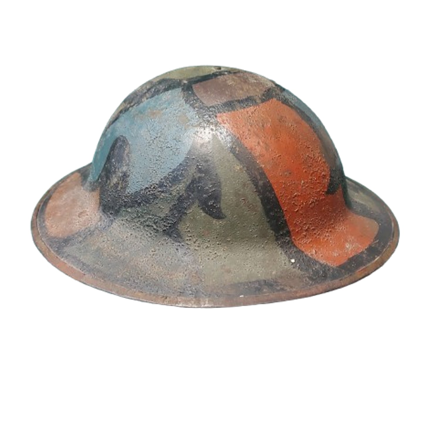 WW1 British BEF Camouflage Pattern Field Helmet Shell FS 52