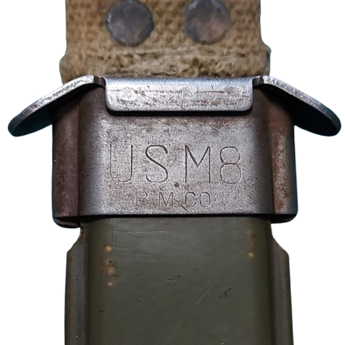 WW2 United States M3 Fighting Knife In M8 Scabbard Utica