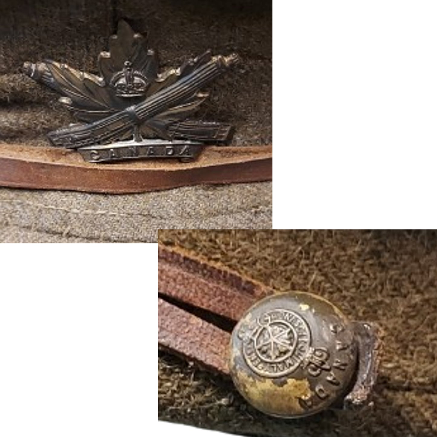 WW1 Canadian CEF 4th Canadian Machine Gun Battalion CMGB Officers Uniform Set