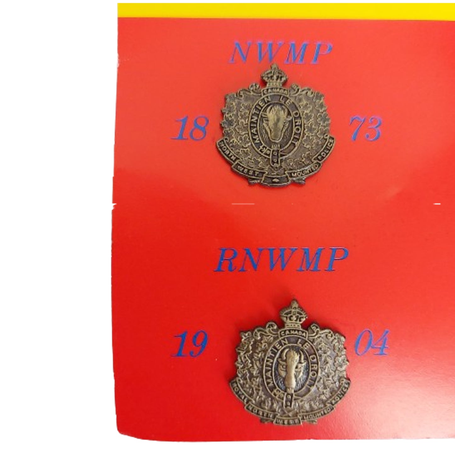 Post-WW2 RCMP Royal Canadian Mounted Police Pin Set