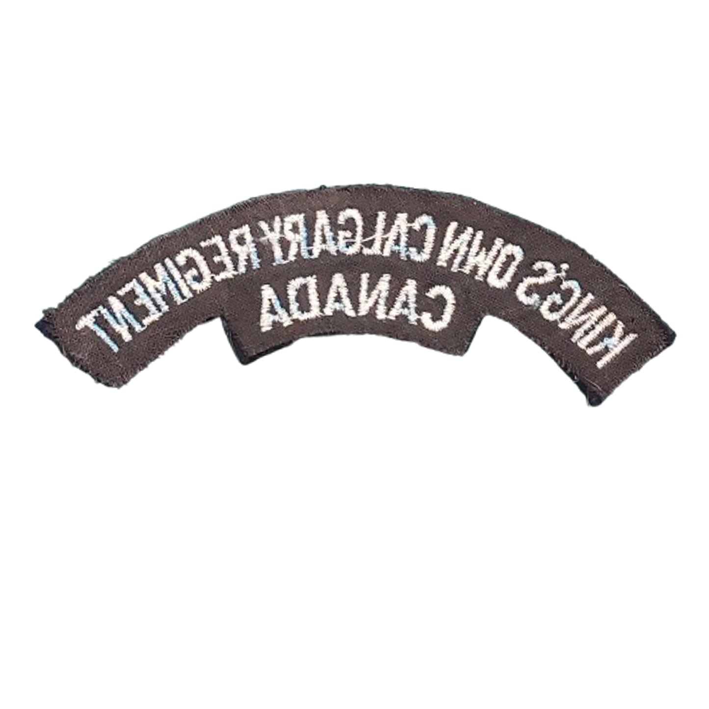 Post-WW2 Canadian KOCR King's Own Calgary Regiment Shoulder Title