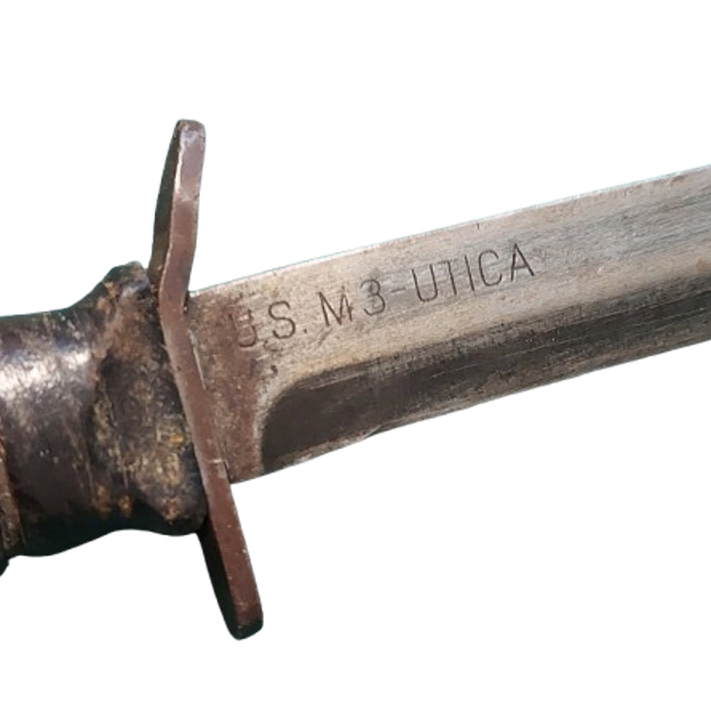 WW2 United States M3 Fighting Knife In M8 Scabbard Utica